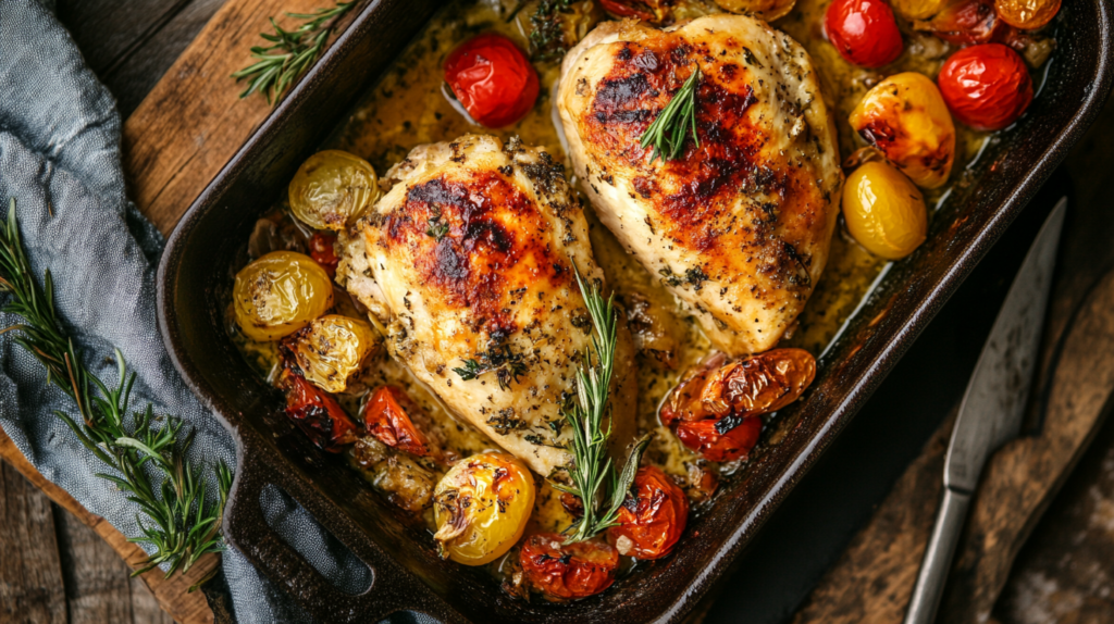 baked split chicken breast