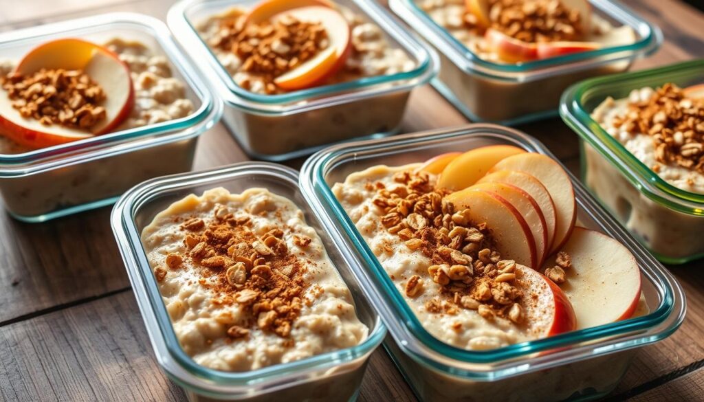 Cinnamon Apple Oatmeal Meal Prep