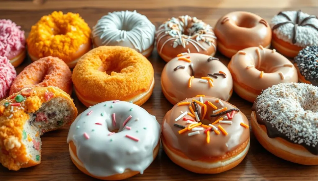 Regular donuts, cake donuts comparison, types of donuts