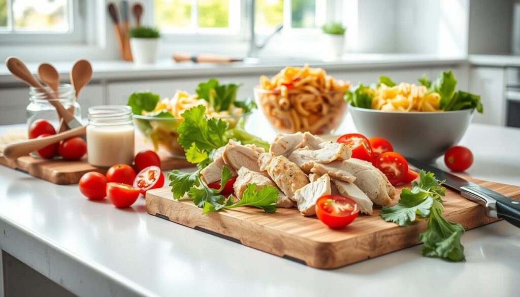 Chicken Caesar Pasta Salad